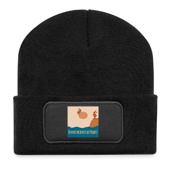 Bonnes vacances de Pâques - Beanie recyclé à patch - noir - Devant