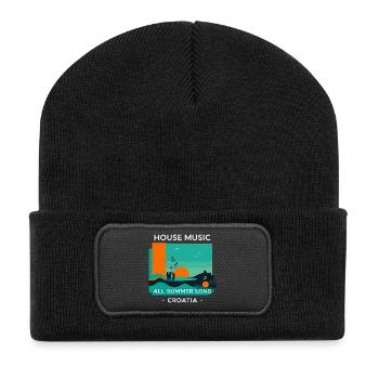 Croatie House Music - Beanie recyclé à patch - noir - Devant