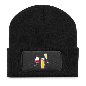 XDthree Good Friends (Tulip5) - Beanie recyclé à patch - noir - Devant