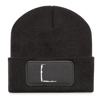 Half frame dirty white - Recycled Patch Beanie - dark grey - Front