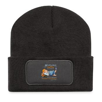 Bewegungsmuffel - Recycelte Patch Beanie - Dunkelgrau - Vorne