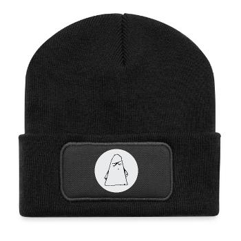 Wrongmen meh - Recycelte Patch Beanie - Schwarz - Vorne