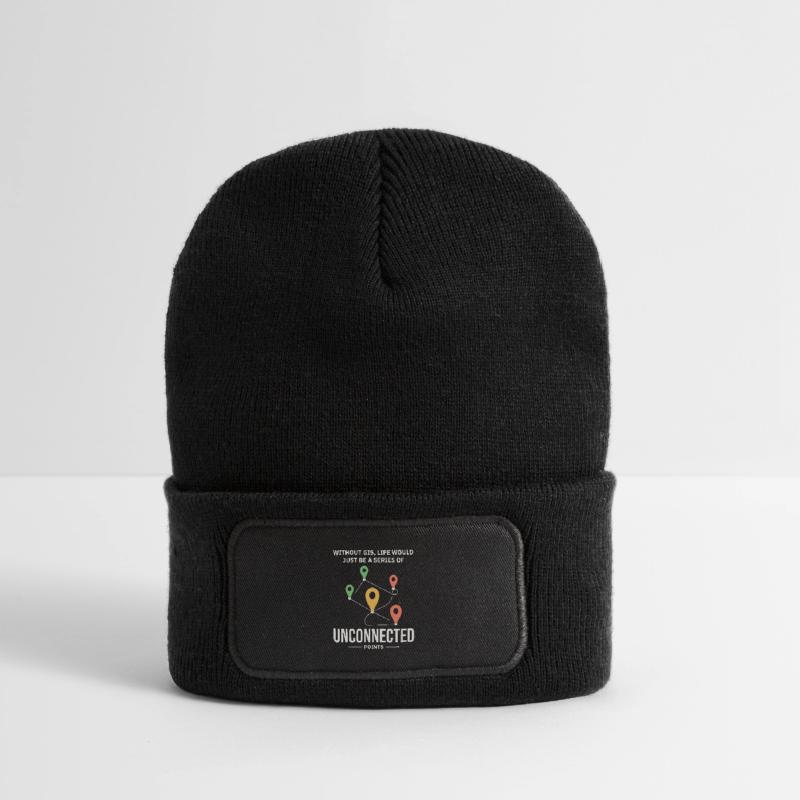 GIS Unconnected Points Map Data Analysis Recycled Patch Beanie