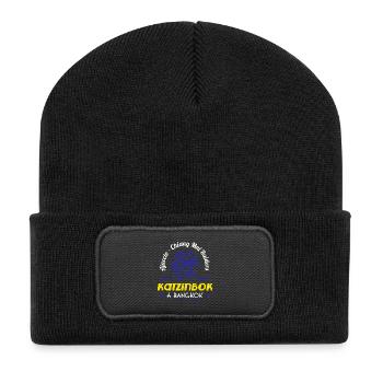 KATZINBOCK IN BANGKOK blue - Recycled Patch Beanie - black - Front