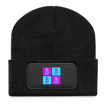 Magical Unicorn Pop Art - Recycled Patch Beanie - black - Front
