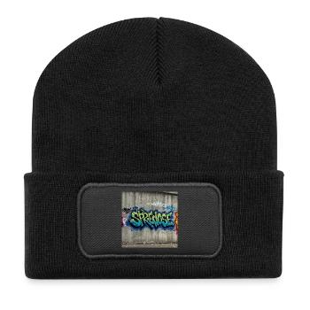 Graffiti Expression T-Shirt - Recycled Patch Beanie - black - Front