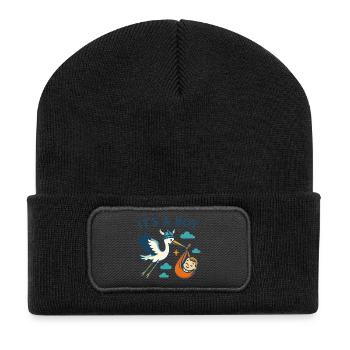 Arrivée du Viking Boy - Beanie recyclé à patch - noir - Devant