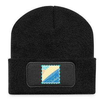 SWIMMING POOL SUMMER VACATION SUN - Recycled Patch Beanie - black - Front