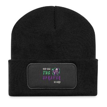 Keep Calm – Le pulvérisateur - Beanie recyclé à patch - noir - Devant