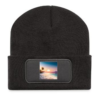 Montego Bay Sunset Jamaica Dream Paradise - Beanie recyclé à patch - charbon - Devant