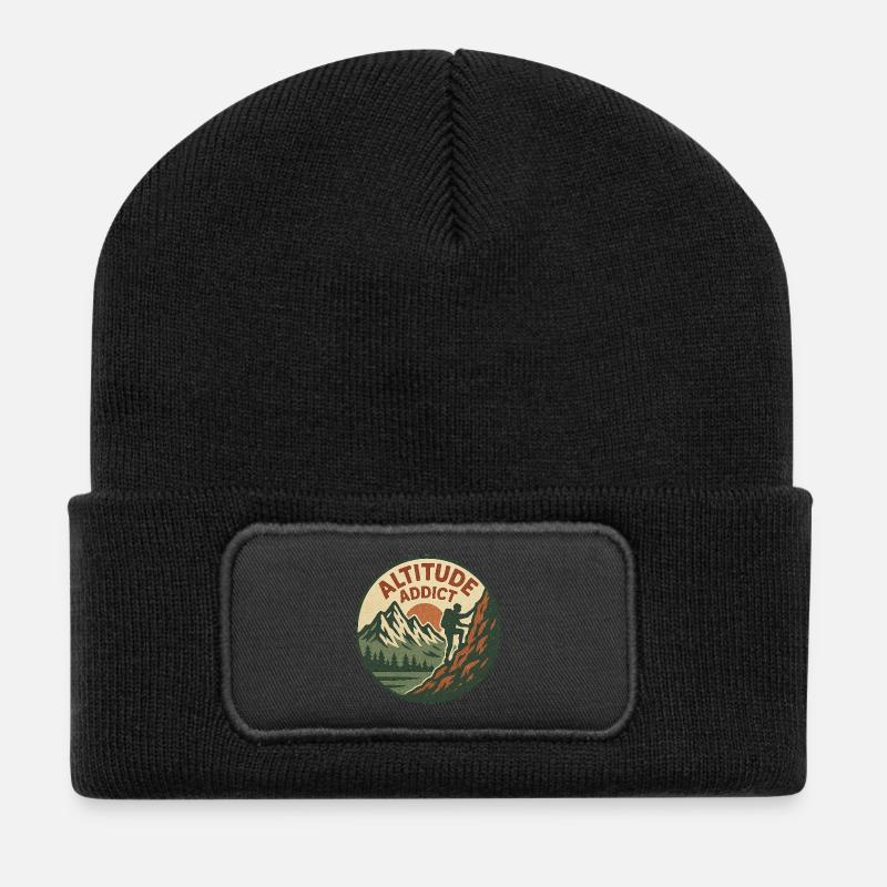 Altitude Addict - Recycled Patch Beanie - black