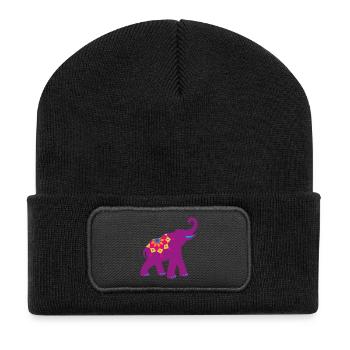 Yoga Méditation Mandala Inde Animal Love Namaste - Beanie recyclé à patch - noir - Devant
