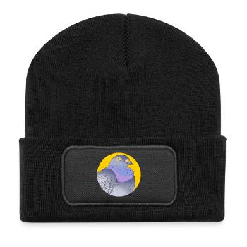 Pigeon Race Pigeon Pigeons - Recycled Patch Beanie - black - Front
