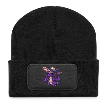 Dragon Drôle Sombrero - Beanie recyclé à patch - noir - Devant