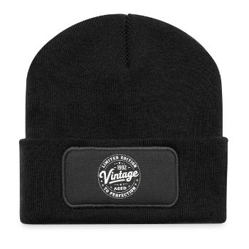 Legende seit 1992 Genial seit 1992 Retro 1992 - Recycelte Patch Beanie - Schwarz - Vorne