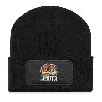 Cadeau Anniversaire 1960 - Vintage 1960 Rétro 1960 - Beanie recyclé à patch - noir - Devant
