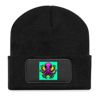 Octopus - Recycled Patch Beanie - black - Front