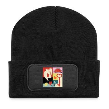 All Things Palestine - Recycled Patch Beanie - black - Front