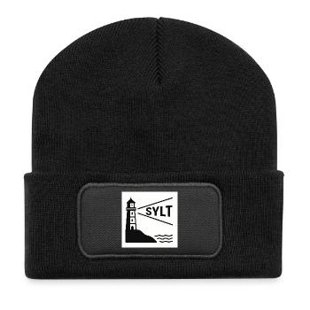 Sylt - Recycelte Patch Beanie - Schwarz - Vorne