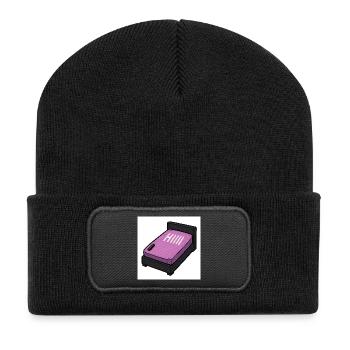 Short-term alarm with sleep mode - Recycled Patch Beanie - black - Front
