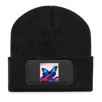 Butterfly - Recycled Patch Beanie - black - Front