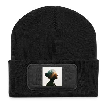 Âme de la forêt - Beanie recyclé à patch - noir - Devant