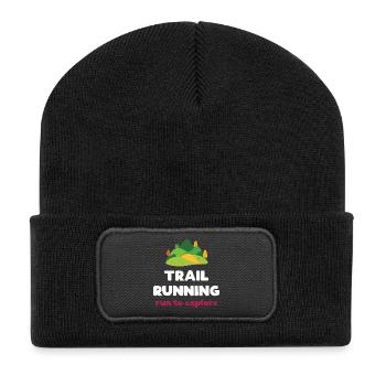 Trail Running - Courir pour explorer - Beanie recyclé à patch - noir - Devant