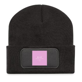 Be still and know that I'm God - Recycled Patch Beanie - dark grey - Front