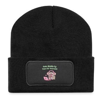 De mignons koalas mangeant des nouilles font du temps pour les koala-ty - Beanie recyclé à patch - noir - Devant