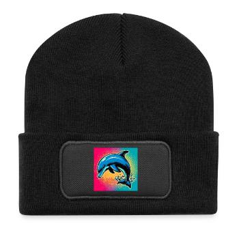 dolphin - Recycled Patch Beanie - black - Front