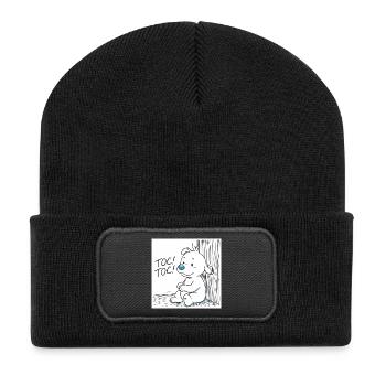  Idéfix Frappe Toc Toc Toc - Recycled Patch Beanie - black - Front