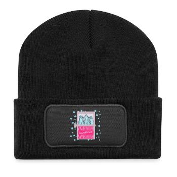FISH TIN SARDINES FISH TIN - Recycled Patch Beanie - black - Front