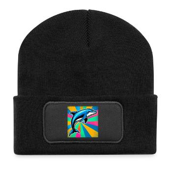 dolphin - Recycled Patch Beanie - black - Front