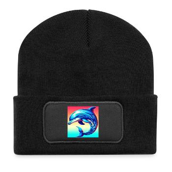 dolphin - Recycled Patch Beanie - black - Front