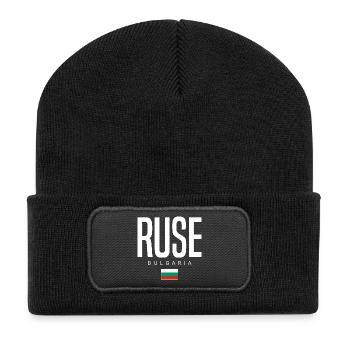 Ruse Bulgarie - Beanie recyclé à patch - noir - Devant