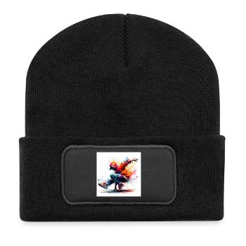 Urban dance in vibrant style - Recycled Patch Beanie - black - Front
