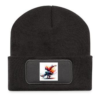 Danse urbaine au style dynamique - Beanie recyclé à patch - charbon - Devant