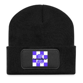 Gummy Bear Câlin douillet Tendance Design - Beanie recyclé à patch - noir - Devant