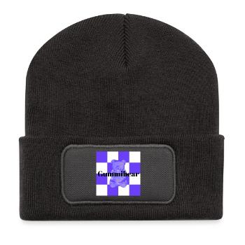 Gummy Bear Cozy Cuddle Trend Design - Recycled Patch Beanie - dark grey - Front