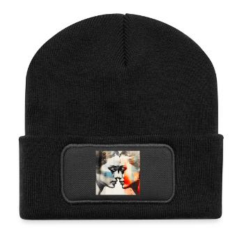Fusion Colorée Amour Dualité - Beanie recyclé à patch - noir - Devant
