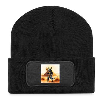 Half Human Egyptian Xylophone - Recycled Patch Beanie - black - Front
