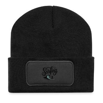 Surf - Logo Cool Surfer - Beanie recyclé à patch - noir - Devant