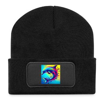 dolphin - Recycled Patch Beanie - black - Front