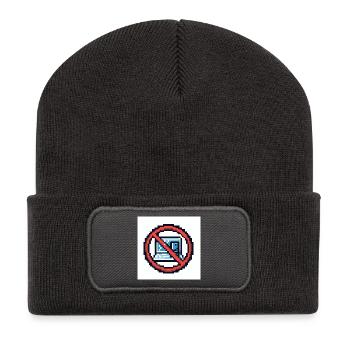 Gadgets to Avoid Panel - Recycled Patch Beanie - dark grey - Front