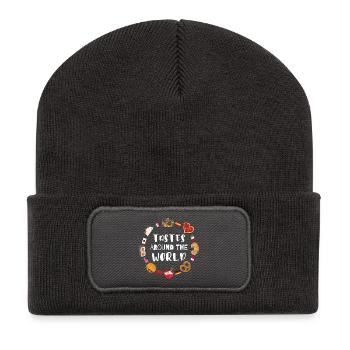 Food from all over the world - Recycled Patch Beanie - dark grey - Front