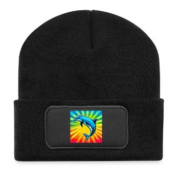 dolphin - Recycled Patch Beanie - black - Front