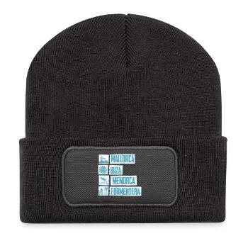 Îles Baléares - Beanie recyclé à patch - charbon - Devant