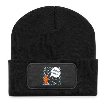 SCHIETWETTER HAMBURG - Recycelte Patch Beanie - Schwarz - Vorne