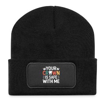 Crown Bridge Dental Technician  - Recycled Patch Beanie - black - Front