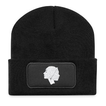 Nature is a state of mind - Nature Mindset - Recycled Patch Beanie - black - Front